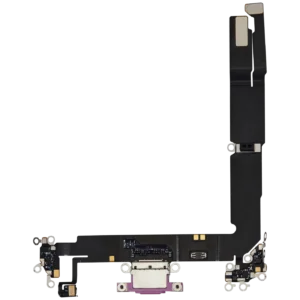 Charging Port Flex Cable For iPhone 16 Plus (Used OEM Pull) (Pink)