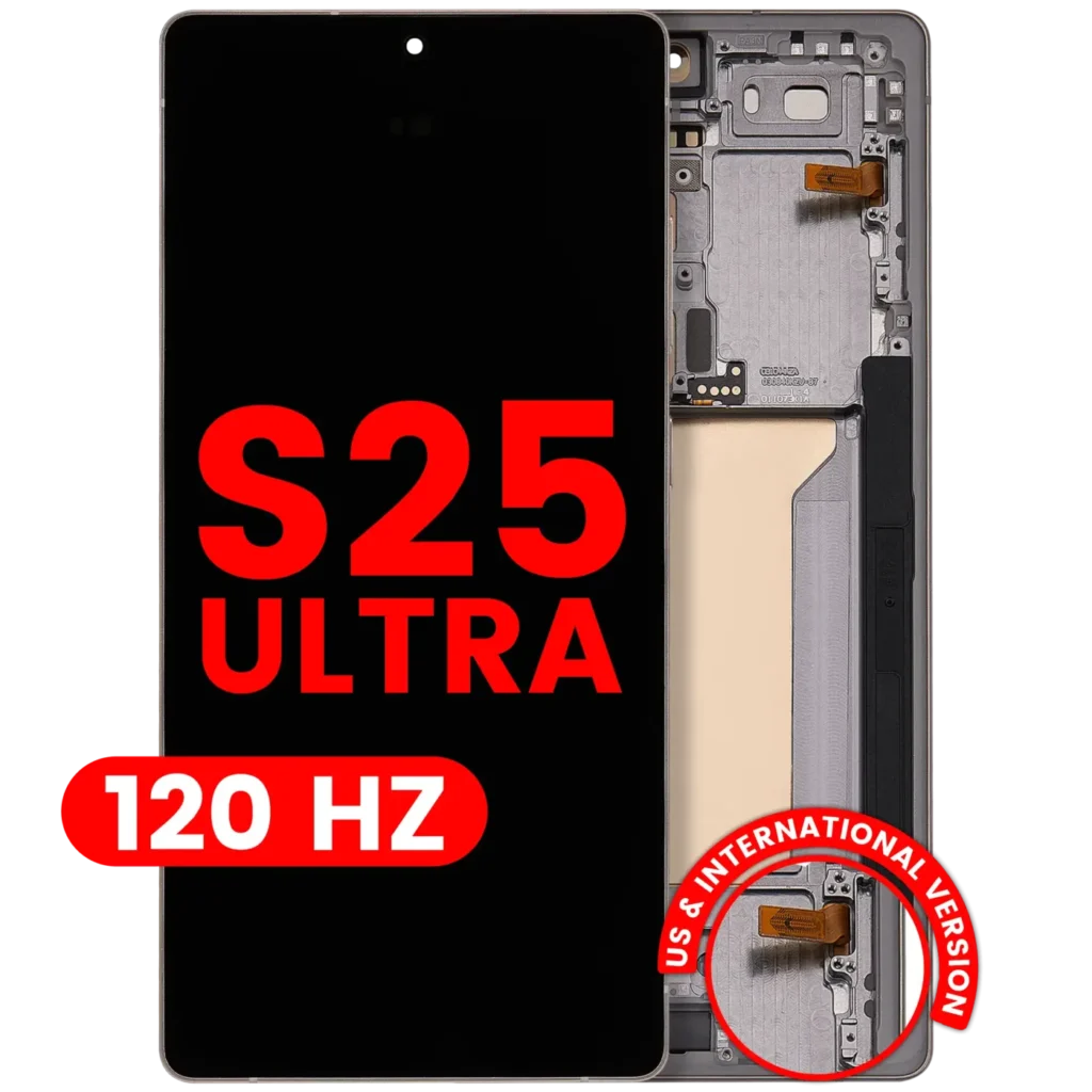 OLED Assembly With Frame For Samsung Galaxy S25 Ultra 5G (US & International) (Aftermarket Plus) (120Hz) (Titanium Pink Gold / Jade Green / Grey)
