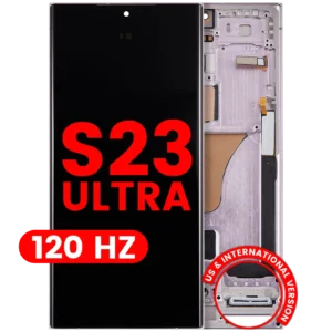 OLED Assembly With Frame For Samsung Galaxy S23 Ultra (US & International) (Aftermarket Plus) (120Hz) (Lavender)