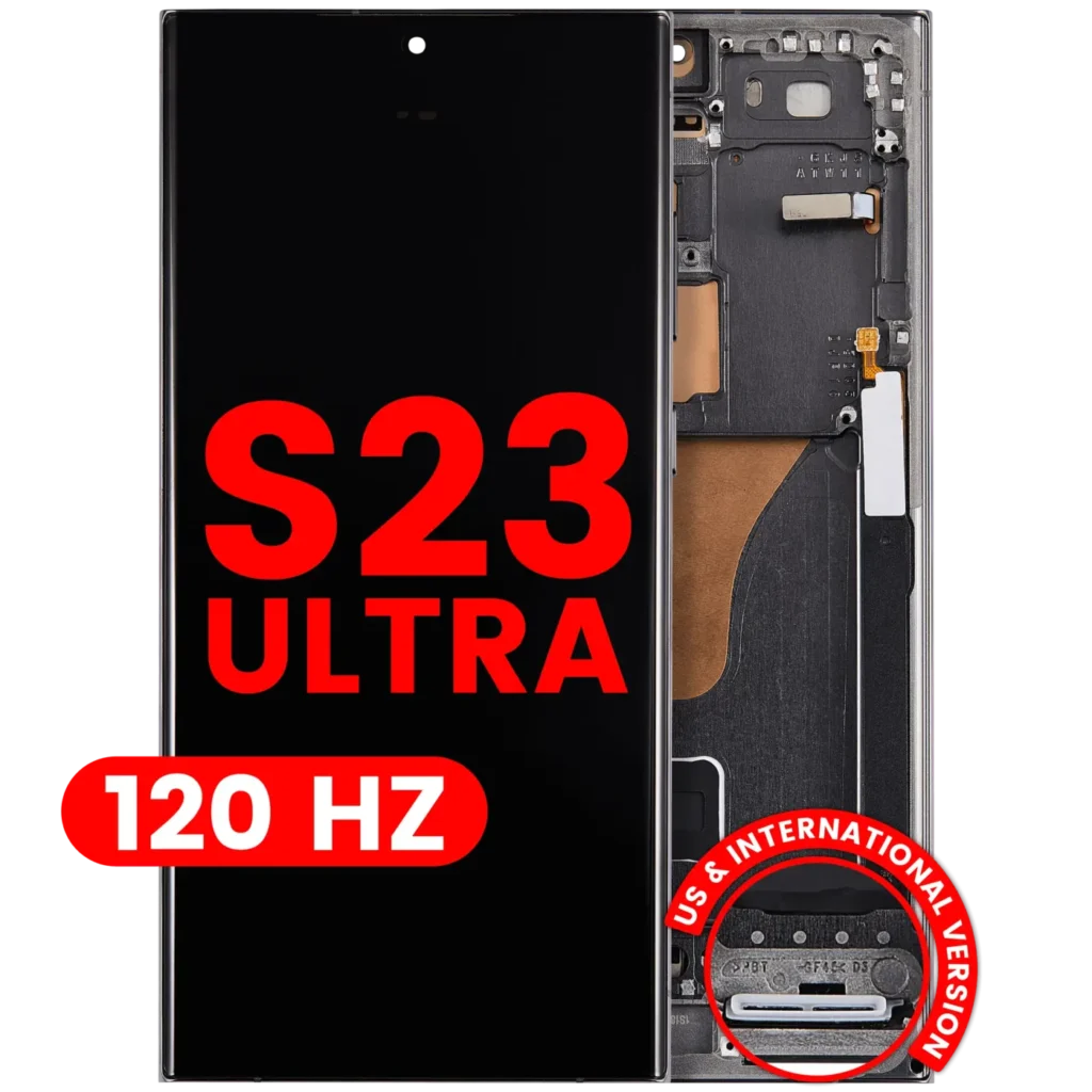 OLED Assembly With Frame For Samsung Galaxy S23 Ultra (US & International) (Aftermarket Plus) (120Hz) (Green)