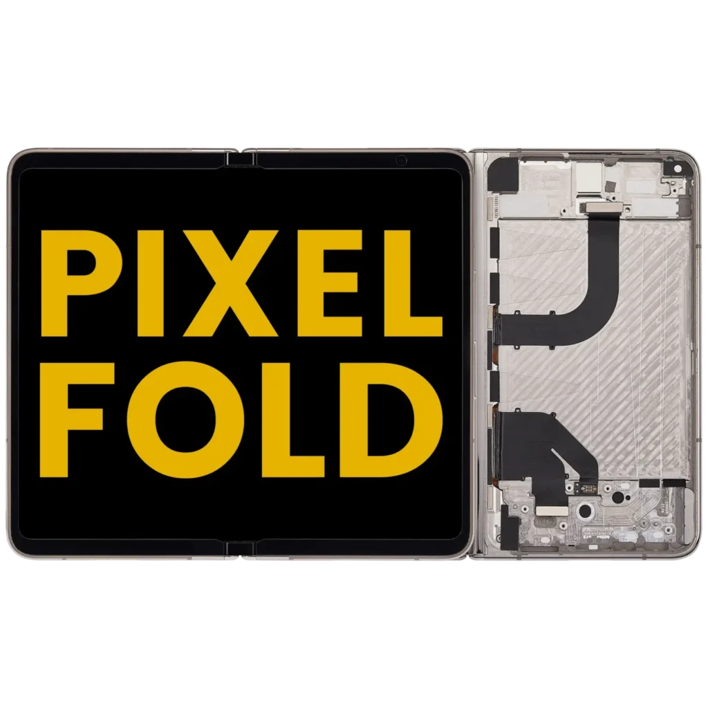 Built-In OLED Screen (Main Screen) Assembly (With Mid-Frame) For Google Pixel Fold (US and International Versions) (Refurbished) (Porcelain)