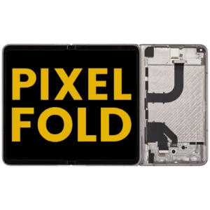 Built-In OLED Screen (Main Screen) Assembly (With Mid-Frame) For Google Pixel Fold (US and International Versions) (Refurbished) (Porcelain)