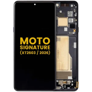 OLED Assembly With Frame For Motorola Moto Signature (XT2603/ 2026) (Refurbished) (Carbon)