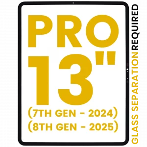 2 in 1 Front Glass With OCA Pre-Installed For iPad Pro 13" 7th Gen (2024) / Pro 13" 8th Gen (2025) (WiFi / Cellular) (Glass Separation Required)