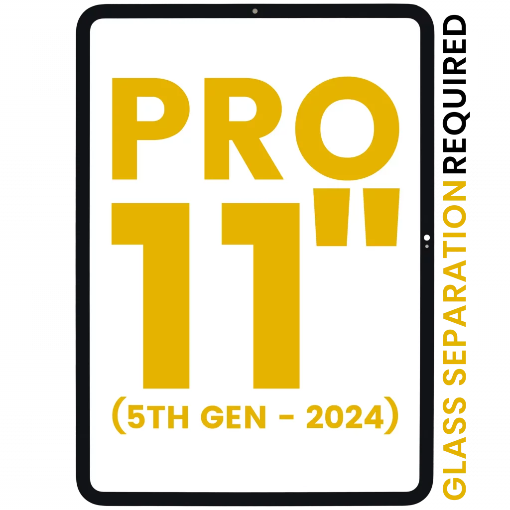 2 in 1 Front Glass With OCA Pre-Installed For iPad Pro 11" 5th Gen (2024) (WiFi / Cellular) (Glass Separation Required)