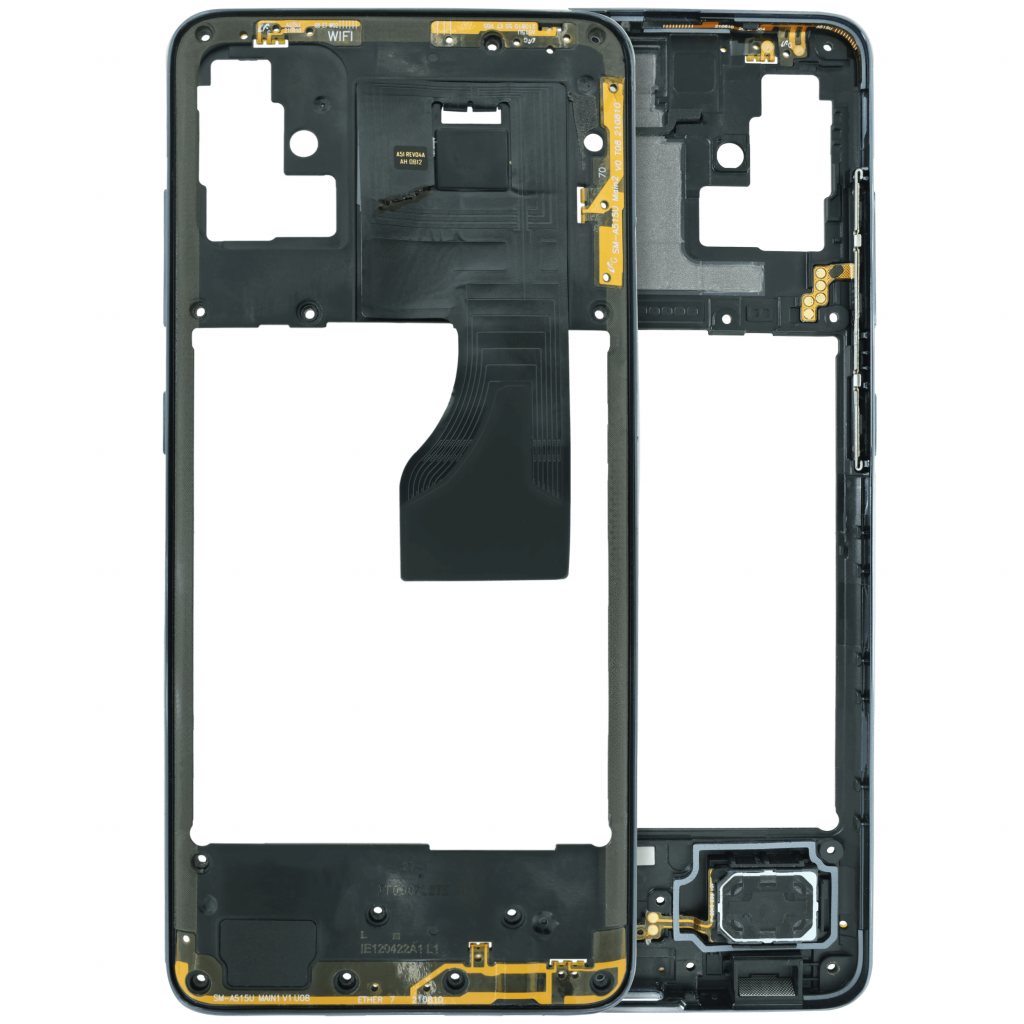 Mid-Frame Housing For Samsung Galaxy A51 (A515 / 2019) (Service Pack) (Prism Crush Black)