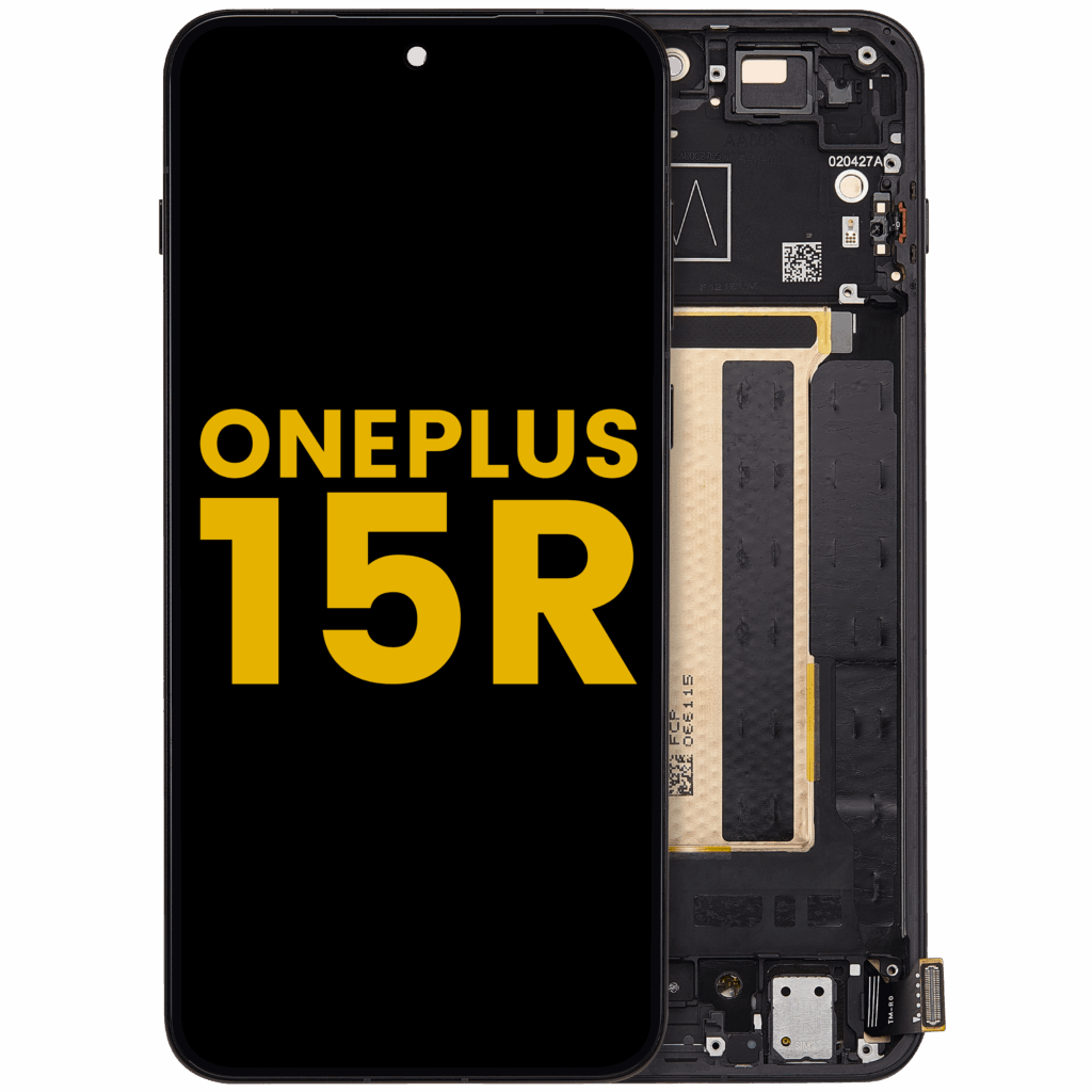 OLED Assembly With Frame For OnePlus 15R (Refurbished) (Charcoal Black)