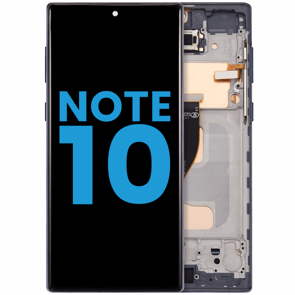 LCD Assembly With Frame (Without FingerPrint Sensor) For Samsung Galaxy Note 10 (US & International)(Aftermarket: Incell)(Aura Black)