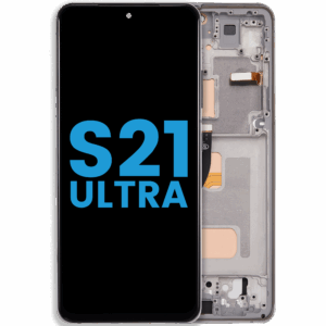 LCD Assembly With Frame (Without FingerPrint Sensor) For Samsung Galaxy S21 Ultra (US & International)(Aftermarket: Incell)(Phantom Silver)