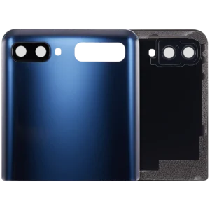 Top Back Cover Glass With Camera Lens For Samsung Galaxy Z Flip 4G (F700) / Z Flip 5G (F707) (Aftermarket Plus) (Mystic Gray)