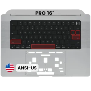 Top Case with Keyboard (ANSI US) For MacBook Pro 16" A2485 (2021) / A2780 (2023) (Space Gray)