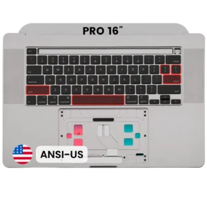 Top Case with Keyboard (ANSI US) For MacBook Pro 16" A2141 (2019) (Used OEM Pull: Grade A) (Space Gray)