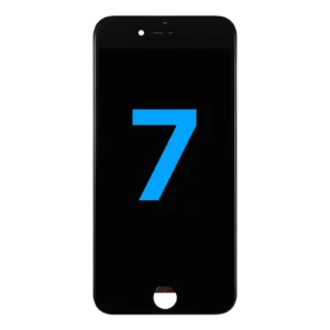 LCD Assembly With Steel Plate For iPhone 7 (Aftermarket: AQ7) (Black)