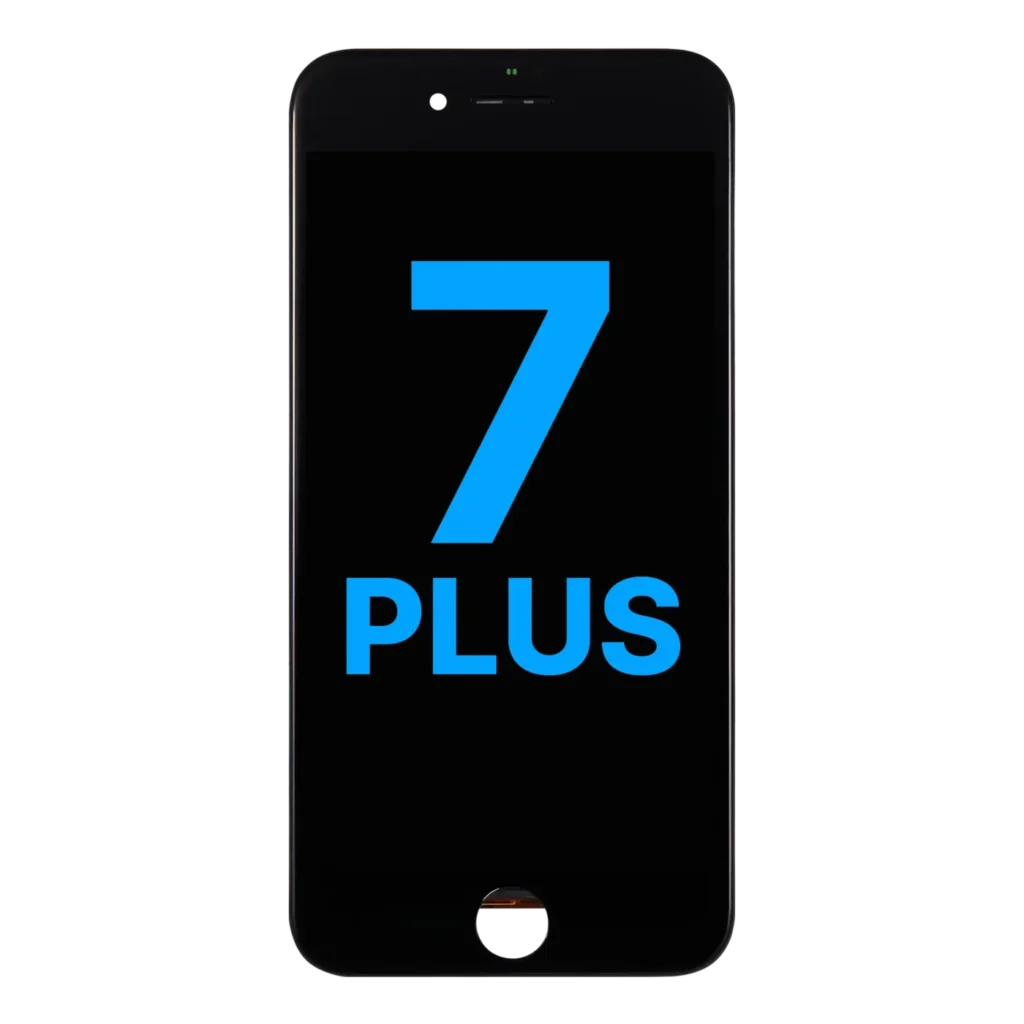 LCD Assembly With Steel Plate For iPhone 7 Plus (Aftermarket: AQ7) (Black)