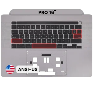 Top Case with Keyboard (ANSI US) For MacBook Pro 16" A2141 (2019) (OEM New) (Space Gray)