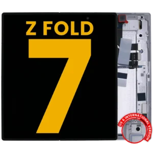 Inner OLED Assembly With Frame For Samsung Galaxy Z Fold 7 5G (US & International) (Refurbished) (Silver Shadow)