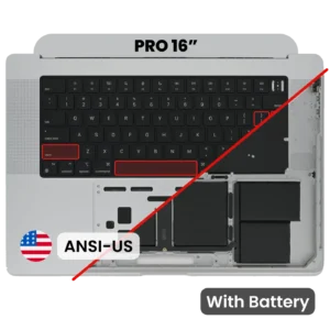 Top Case with Battery and Keyboard (ANSI US) For MacBook Pro 16" A2485 (2021) / A2780 (2023) (Used OEM Pull: Grade B) (Space Gray)