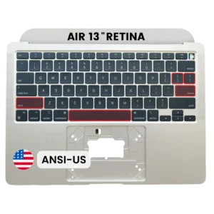 Top Case with Keyboard (ANSI US) For MacBook Air 13" A2337 (2020) (OEM New) (Silver)