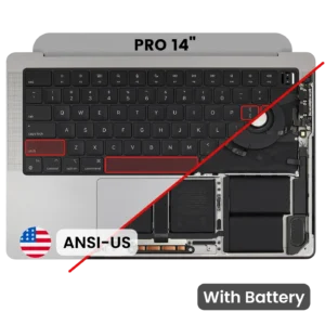 Top Case with Keyboard (ANSI US) For MacBook Pro 14" A2918 (2023) (Space Gray)
