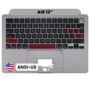 Top Case with Keyboard (ANSI US) For MacBook Air 13" A2681 (2022) (Used OEM Pull: Grade B) (Space Gray)