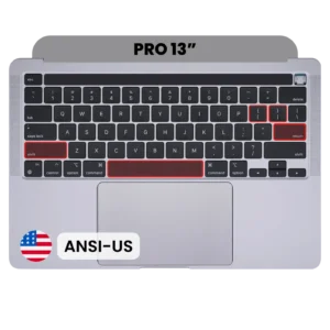 Top Case with Keyboard (ANSI US) and Trackpad For MacBook Pro 13" A2338 (2020) (Used OEM Pull: Grade B/C) (Space Gray)