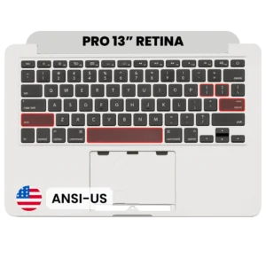 Top Case with Keyboard (ANSI US) For MacBook Pro 13" A1502 (2013-2014) (Used OEM Pull: Grade B/C)