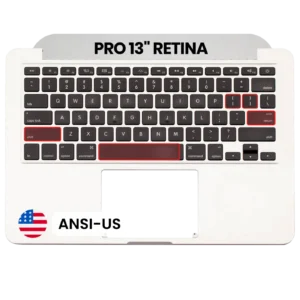 Top Case with Keyboard (ANSI US) For MacBook Pro 13" A1502 (2015) (Used OEM Pull: Grade B/C)