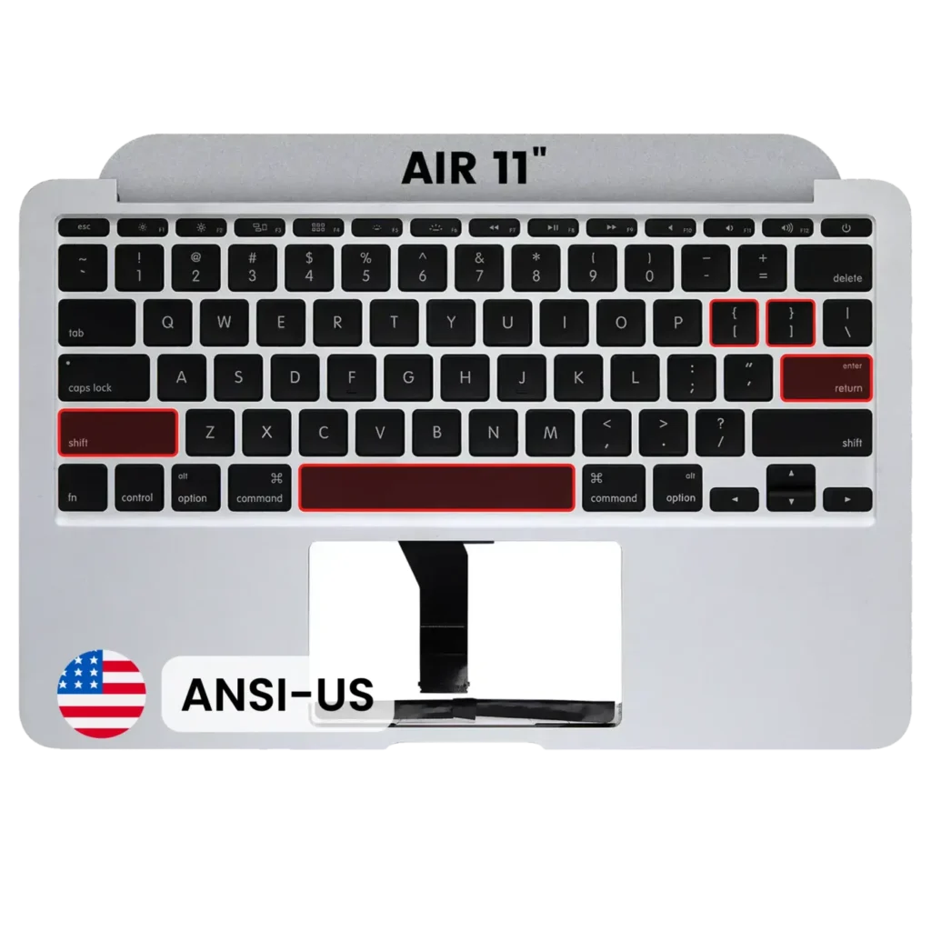Top Case with Keyboard (ANSI US) For MacBook Air 11" A1370 (2011)