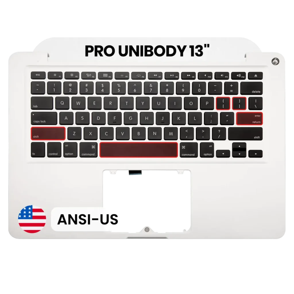 Top Case with Keyboard (ANSI US) For MacBook 13" A1278 (2011-2012)