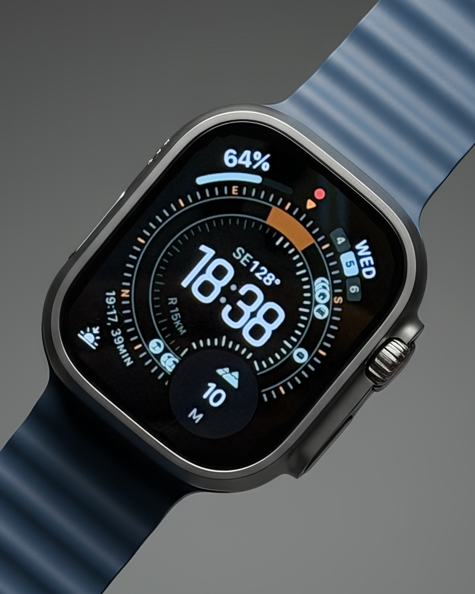 Apple Watch Ultra 2 (Natural Titanium) - 49MM (Blue Ocean Band) (NEW (SEALED))
