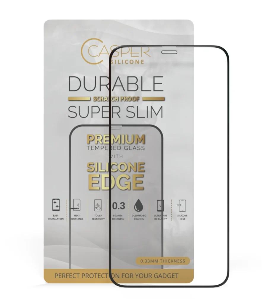 Casper Silicone Tempered Glass For iPhone XR / 11 (Retail Pack) (Clear)