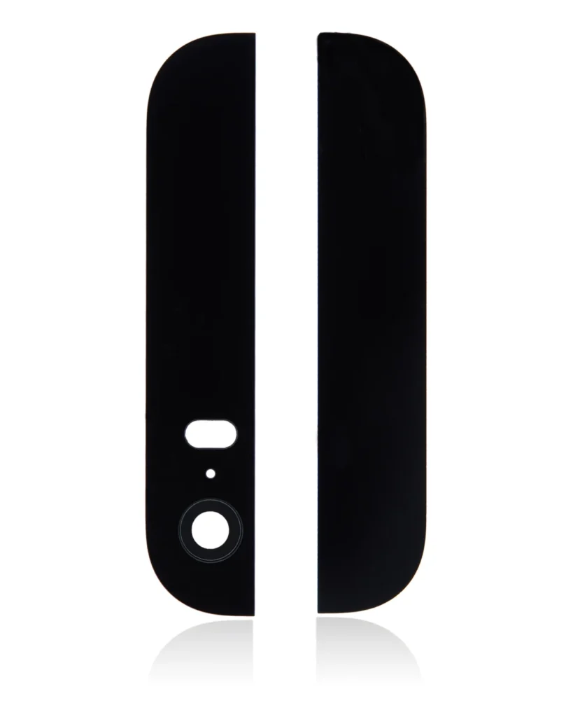 Back Glass (Up + Down) For IPhone 5S (Black)