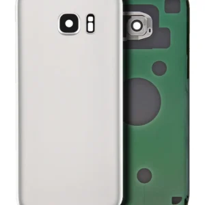 Back Cover Glass With Camera Lens For Samsung Galaxy S7 (No Logo) (Aftermarket Plus) (White)