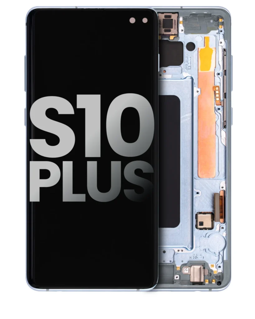 OLED Assembly With Frame For Samsung Galaxy S10 Plus (Used OEM Pull: Grade A) (Prism Blue)