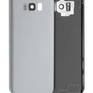 Back Cover Glass With Camera Lens For Samsung Galaxy S8 Plus (No Logo) (Aftermarket Plus) (Arctic Silver)