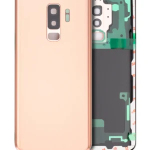 Back Cover Glass With Camera Lens For Samsung Galaxy S9 Plus (No Logo) (Aftermarket Plus) (Sunrise Gold)