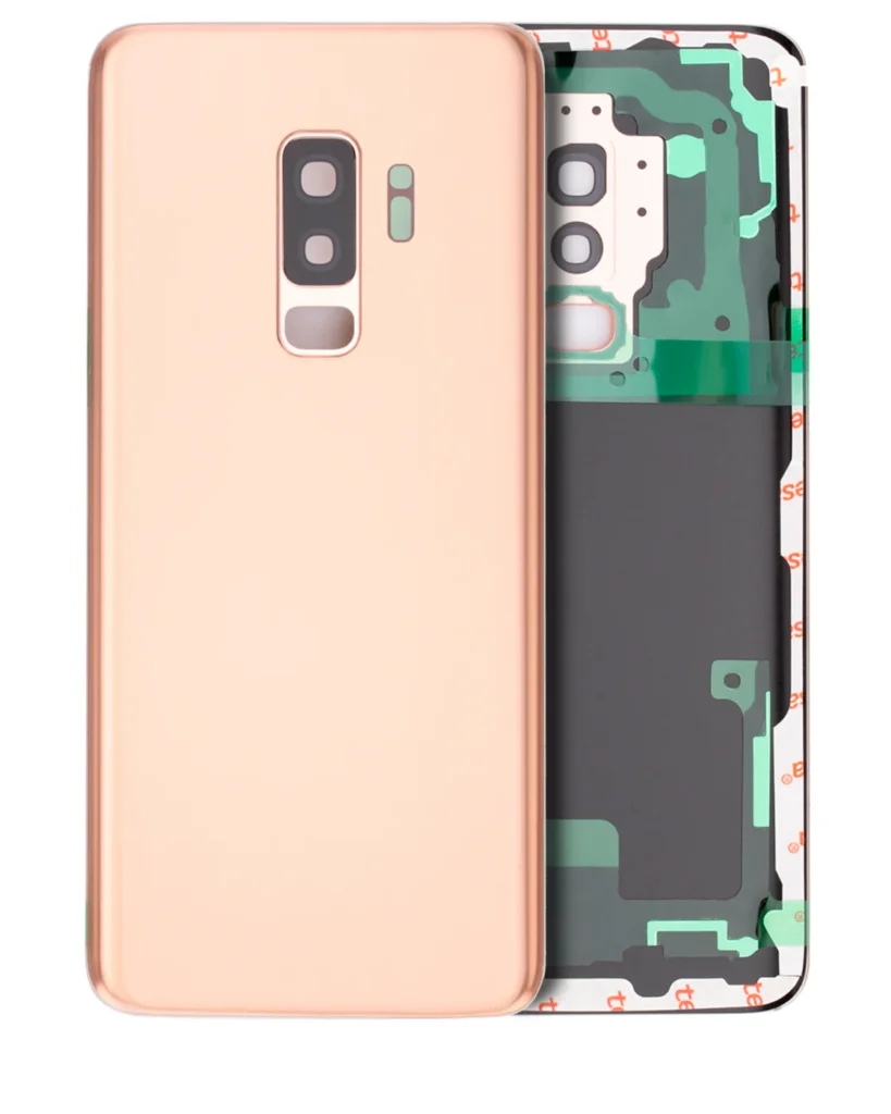 Back Cover Glass With Camera Lens For Samsung Galaxy S9 Plus (No Logo) (Aftermarket Plus) (Sunrise Gold)