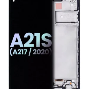 LCD Assembly With Frame For Samsung Galaxy A21s (A217 / 2020) (Service Pack) (Black)