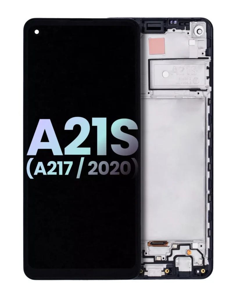 LCD Assembly With Frame For Samsung Galaxy A21s (A217 / 2020) (Service Pack) (Black)