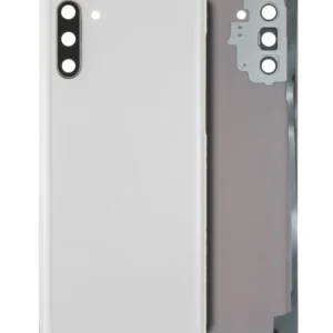Back Cover Glass With Camera Lens For Samsung Galaxy Note 10 (Service Pack) (Aura White)