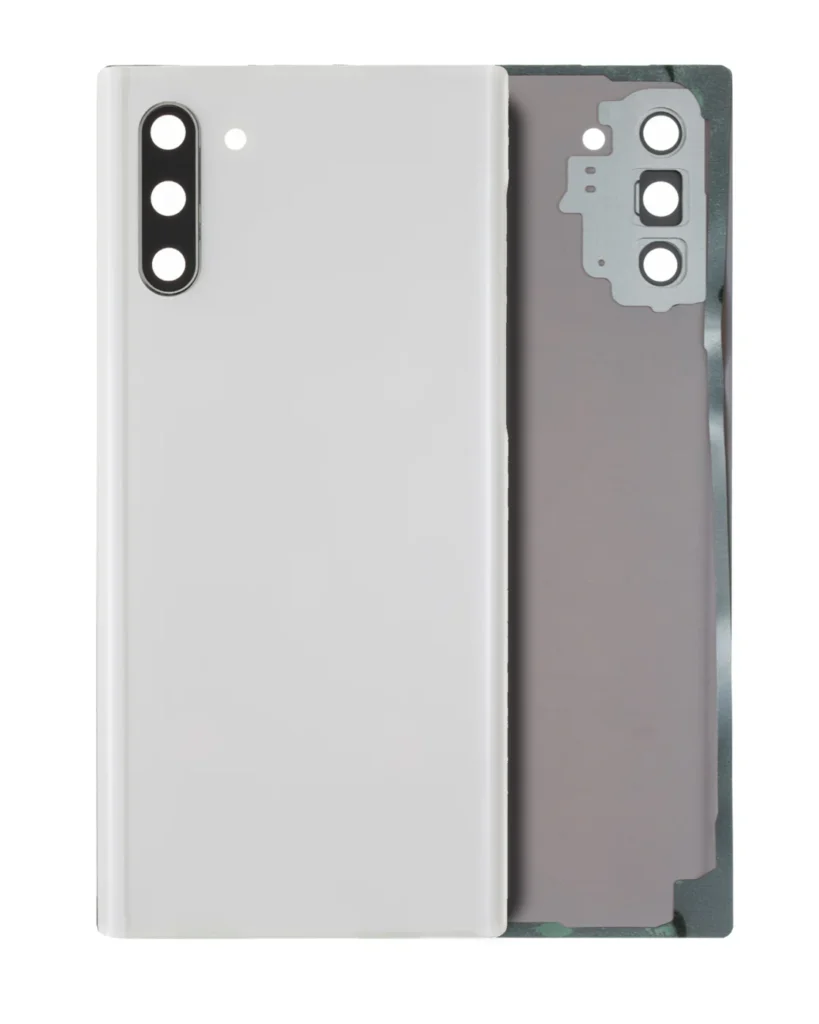 Back Cover Glass With Camera Lens For Samsung Galaxy Note 10 (Service Pack) (Aura White)