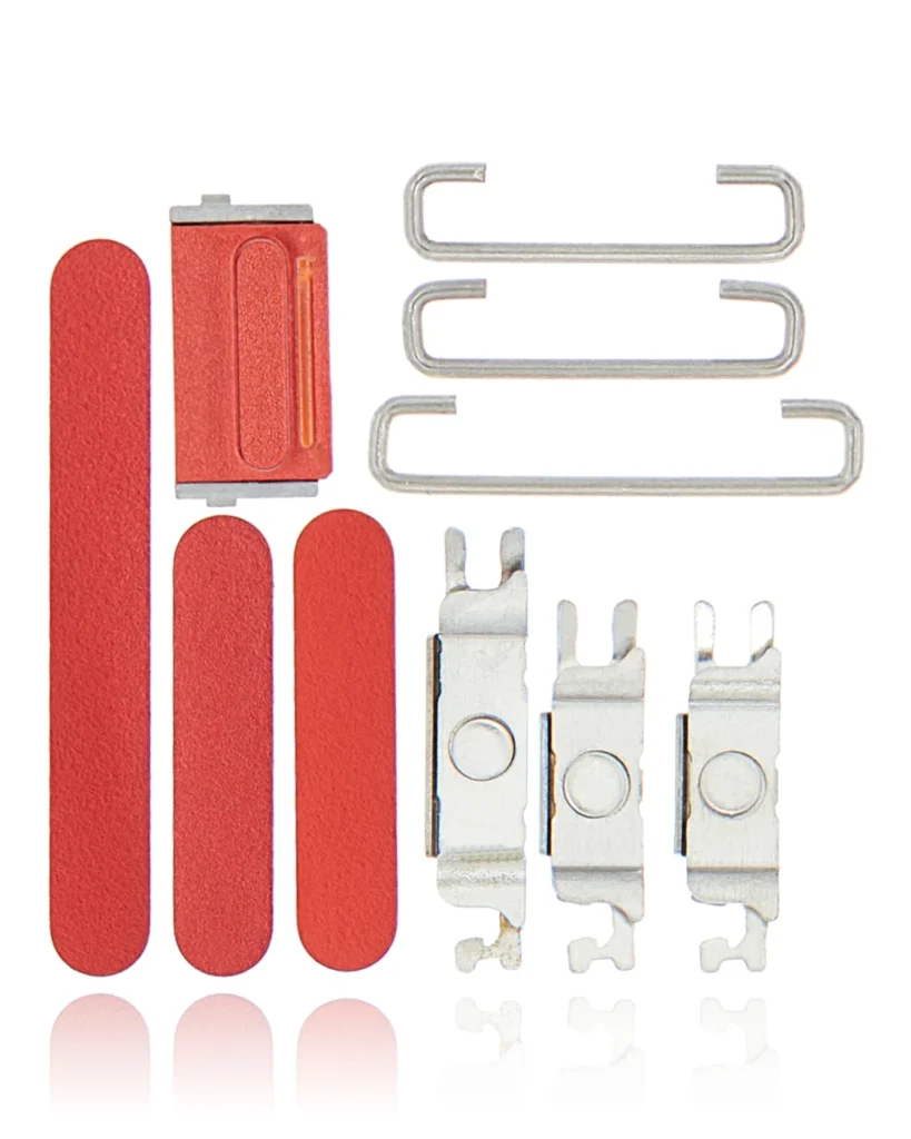 Hard Buttons (Power / Volume / Switch) For iPhone 12 Mini (Red)