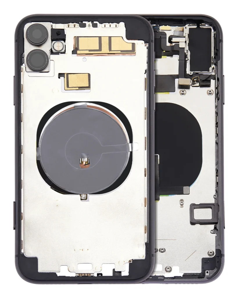 Back Housing W/ Small Components Pre-Installed (Without Back Cover) For iPhone 11 (Black)