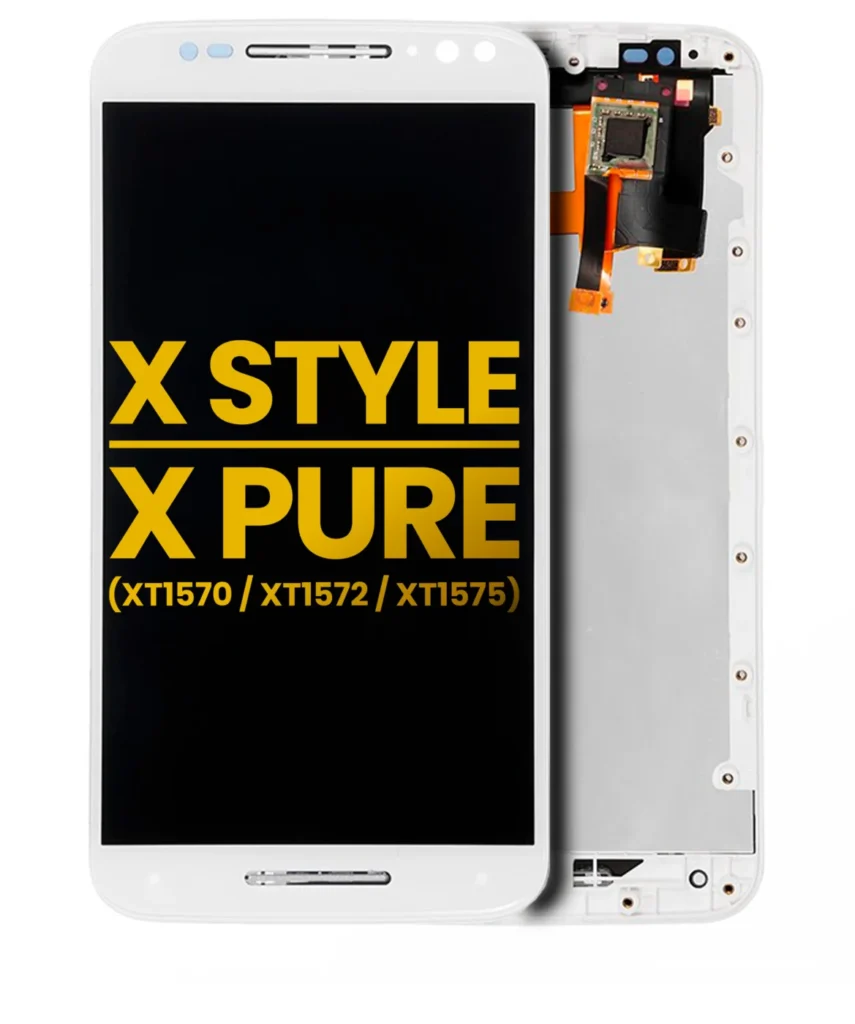 LCD Assembly With Frame For Motorola Moto X Style (XT1572 / 2015) / Moto X Pure Edition (XT1575 / 2015) (Refurbished) (White)