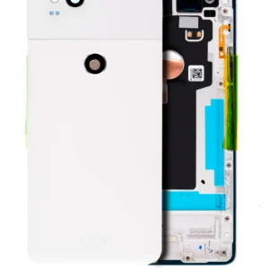 Back Housing W/ Small Components Pre-Installed For Google Pixel 2 (Used OEM Pull: Grade A) (White)