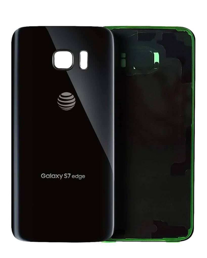 Back Cover Glass For Samsung Galaxy S7 Edge (Used OEM Pull: Grade A) (Black Onyx)