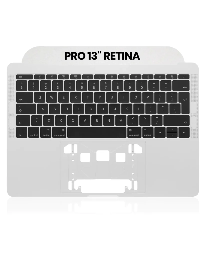 Top Case with Keyboard (ISO UK) For MacBook Pro 13" A1708 (2016-2017) (OEM New) (Silver)