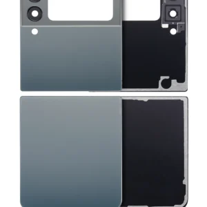 Top & Bottom Back Cover Glass With Camera Lens For Samsung Galaxy Z Flip 3 5G (Aftermarket Plus) (Green)