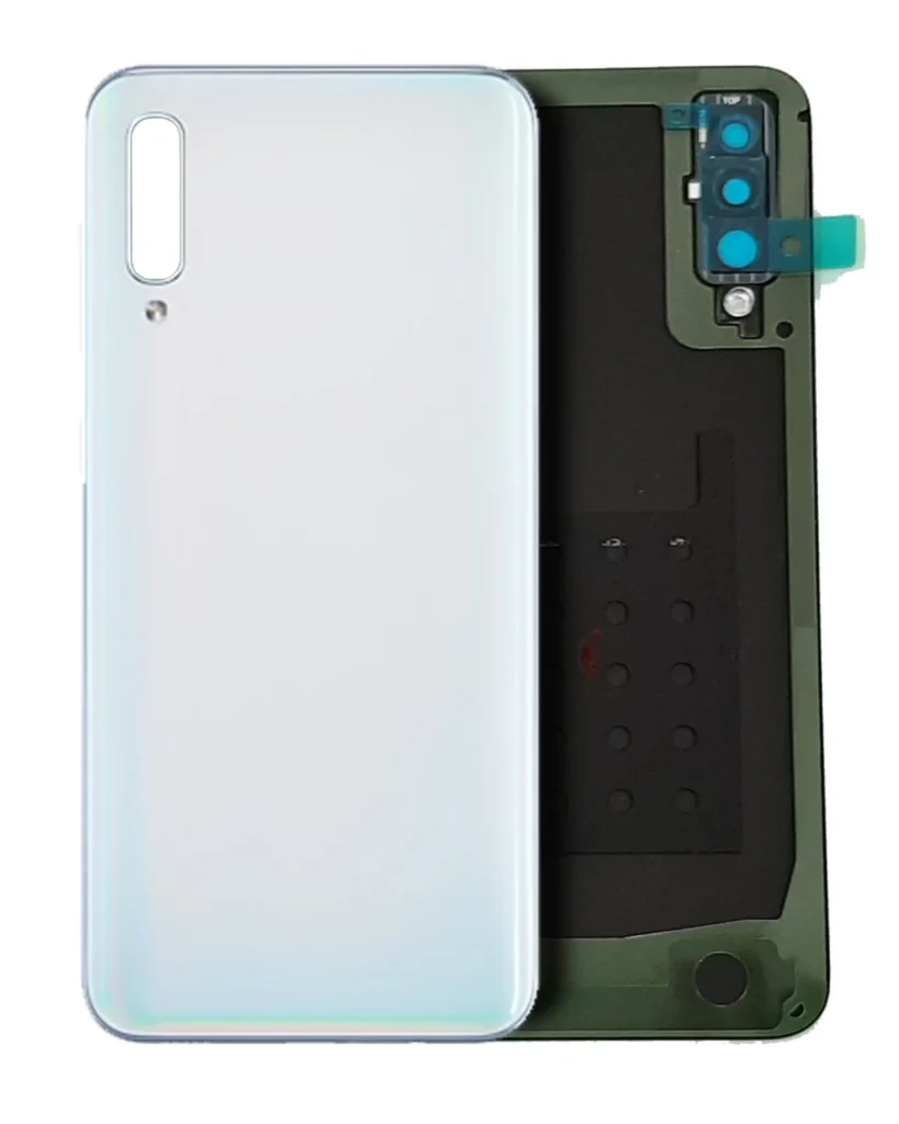 Back Cover Glass With Adhesive For Samsung Galaxy A50 (A505 / 2019) (White)