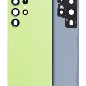 Back Cover Glass With Camera Lens For Samsung Galaxy S23 Ultra 5G (No Logo) (Aftermarket Plus) (Lime)